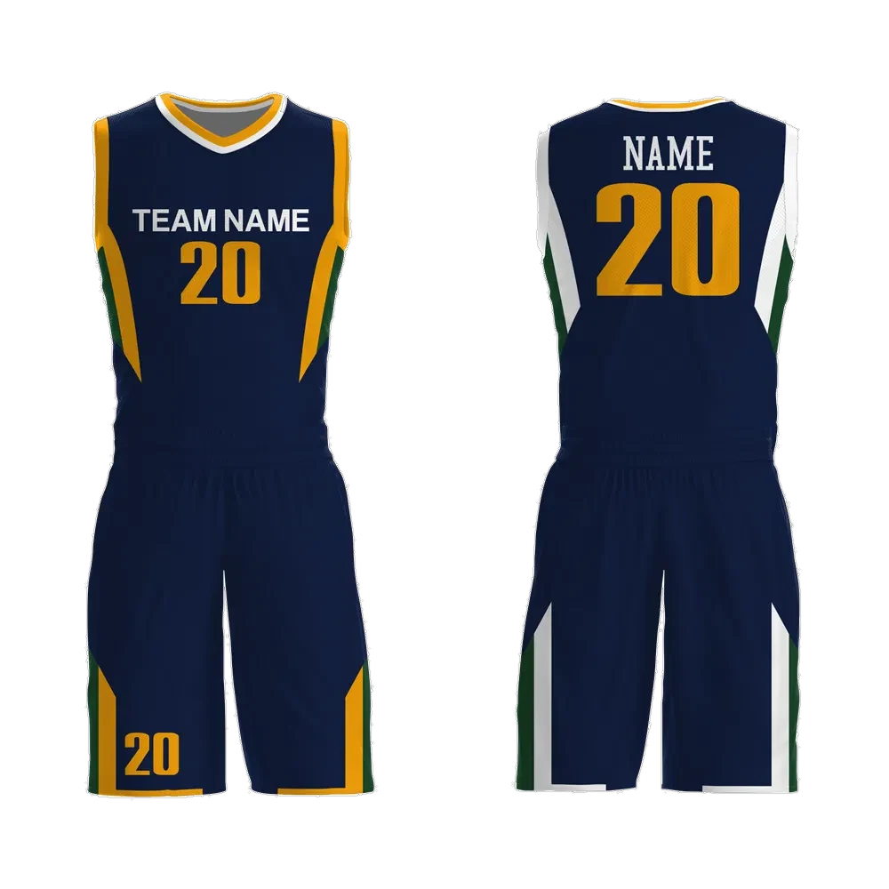 Custom basketball jersey kit designed in the SOHAN TRADERS Design Studio