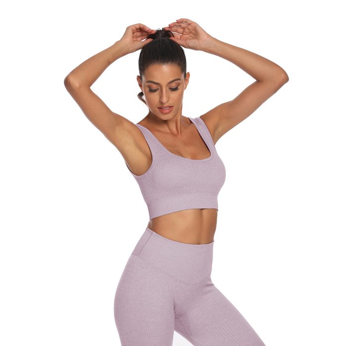 Fitness Yoga Set Crop Top Bra - Image 1