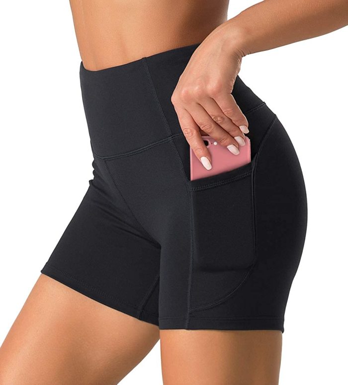 High waist fitness women shorts strech wear top - Image 1