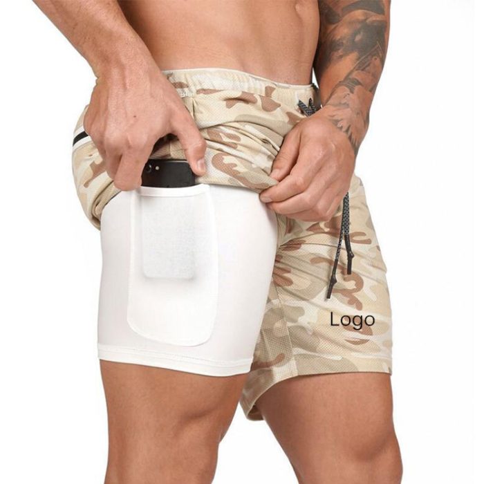 Wholesale Men Fitness Exercise Clothing Workout Shorts - Image 1