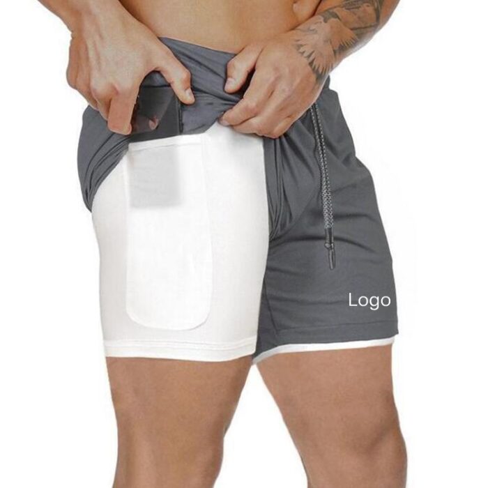 Wholesale Men Fitness Exercise Clothing Workout Shorts - Image 1