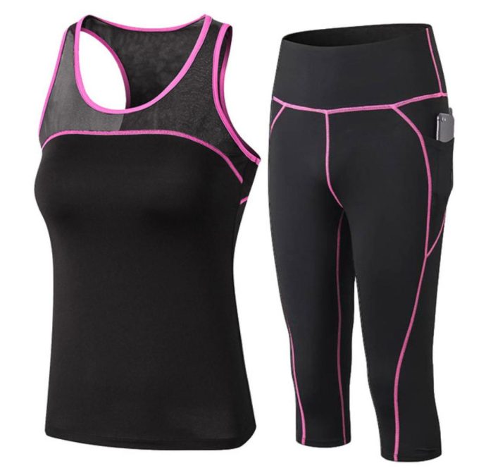 Women Running Suit Vest Pants - Image 1