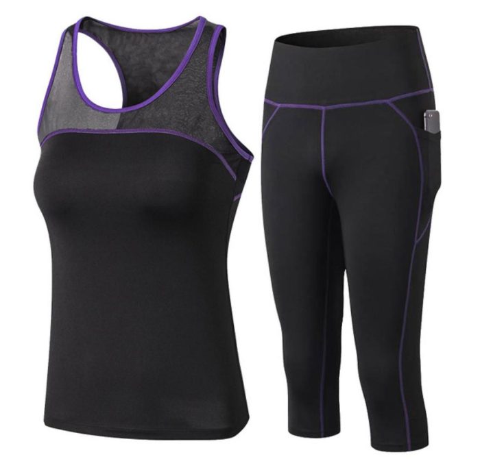 Women Running Suit Vest Pants - Image 1